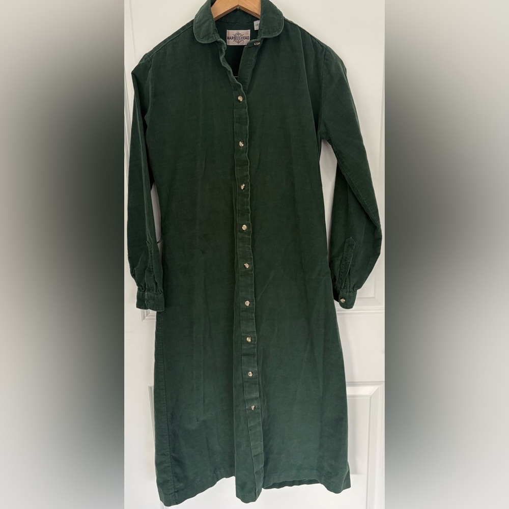 Marblehead Cotton Corduroy Shirt Dress
